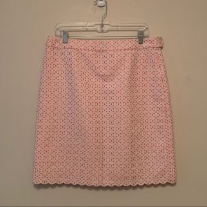 346 Brooks Brothers pink and white skirt  size 10
